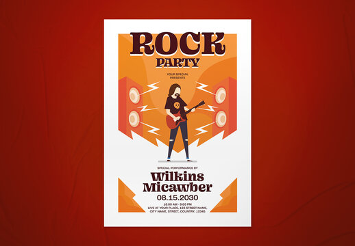 Rock Party Flyer Layout
