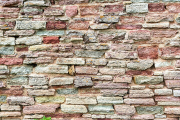 Background from destroyed brick wall