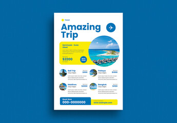 Holiday Trip Flyer Layout