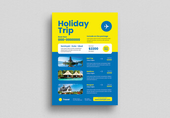 Modern Holiday Trip Flyer Layout