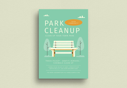 Park Cleanup Flyer Layout