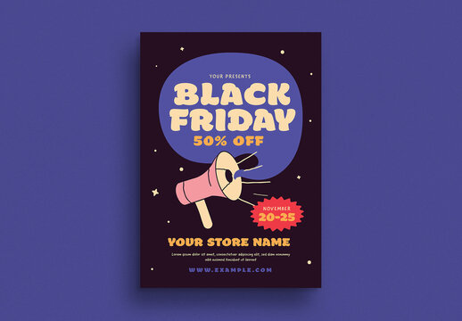 Black Friday Sale Flyer Layout