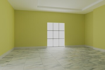 empty room  interior designers 3d rendering