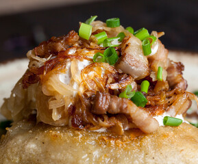 zeppelins made from grated potatoes with minced meat © rsooll