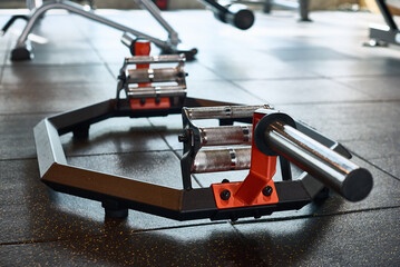 sports equipment without people, indoors