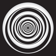 3D Spiral Design Element. Background abstract image