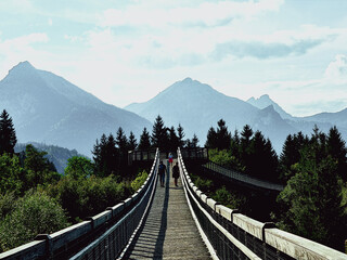 railway bridge over the mountains