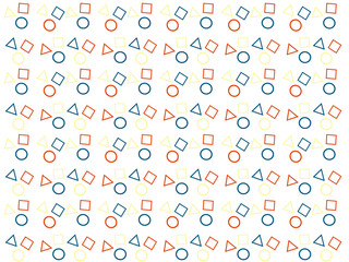 カラフルな図形のパターン