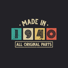 Made in 1940 All Original Parts