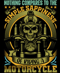 Nothing compares to the simple sappiness of riding a motorcycle lover t-shirt design