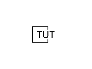 TUT letter initial logo design vector illustration