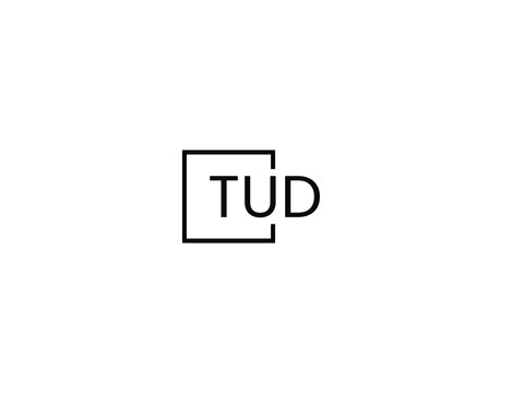TUD letter initial logo design vector illustration