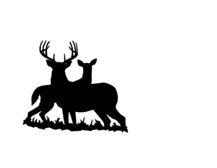 deer silhouette vector