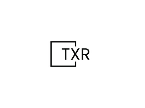 TXR letter initial logo design vector illustration