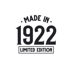 Made in 1922 Limited Edition