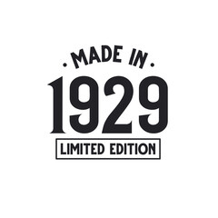 Made in 1929 Limited Edition