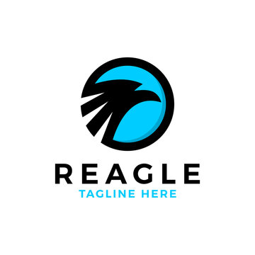 eagle circle inspiration illustration logo design