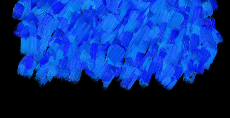 Multicolor oil painting on black background. Abstract hand drawn stained background
