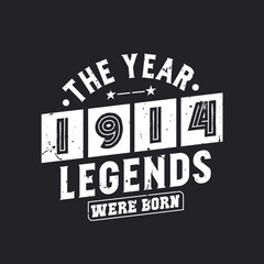The year 1914 Legends were Born