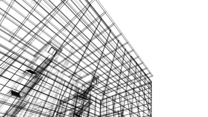 architecture design digital vector illustration