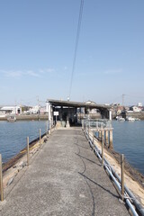 Fototapeta na wymiar 愛媛県西条市の弘法水　海から真水が湧く名所