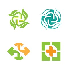 Medical logo icon set