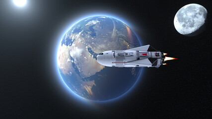 宇宙船 © tsuneomp