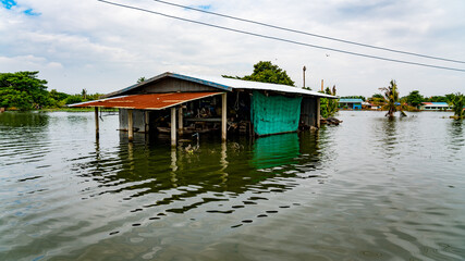 Obraz premium Floods in Thailand
