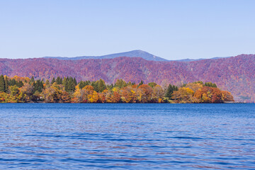 lake and mountains