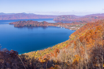 lake and mountains