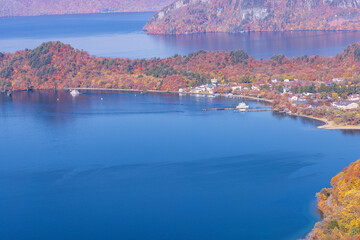 lake and mountains