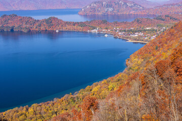 lake and mountains