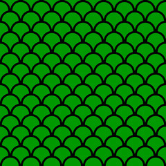 seamless fish scale pattern green background
