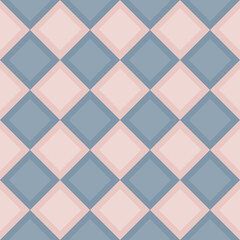 Illustrator vector of seamless repeat blue and pink square 