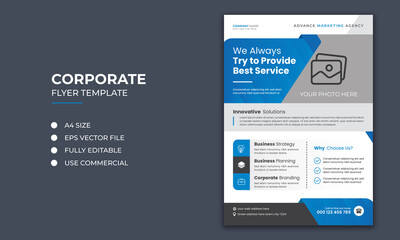 Corporate business flyer template