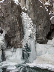 waterfall on the rocks