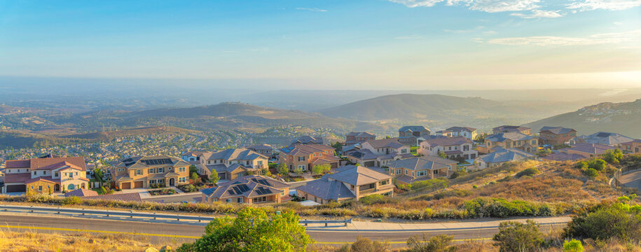 San Marcos Residential Area At San Diego, California