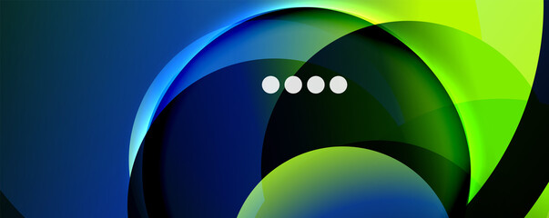 Fluid gradients, swirls and circles. Bright color lines. Vector Illustration For Wallpaper, Banner, Background, Landing Page