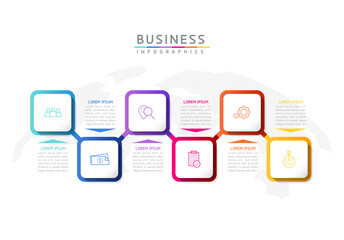 Vector illustration, infographics design, template, marketing, information, with 6 options or steps