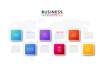 Vector illustration, infographics design, template, marketing, information, with 6 options or steps