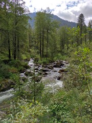 river in the mountains