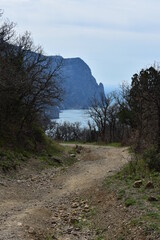 path in the mountains