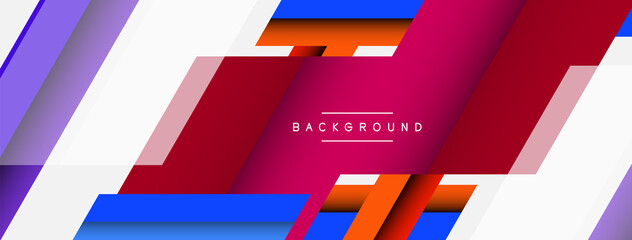 Background. Geometric diagonal square shapes and lines abstract composition. Vector illustration for wallpaper banner background or landing page