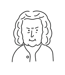 バッハ　イラスト