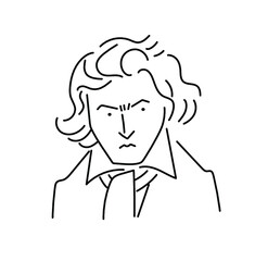 ベートーベン　ベートーヴェン　イラスト