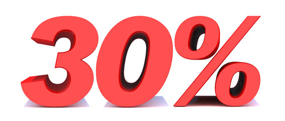 30 Percent off 3d Sign on White Background, Special Offer 30% Discount Tag, Sale Up to 30 Percent Off,big offer, Sale, Special Offer Label, Sticker, Tag, Banner, Advertising, offer Icon