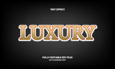 luxury style editable text effect