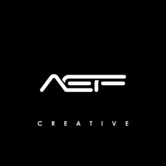 AEF Letter Initial Logo Design Template Vector Illustration