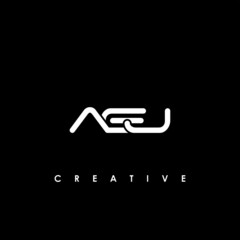 AEJ Letter Initial Logo Design Template Vector Illustration
