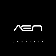 AEN Letter Initial Logo Design Template Vector Illustration